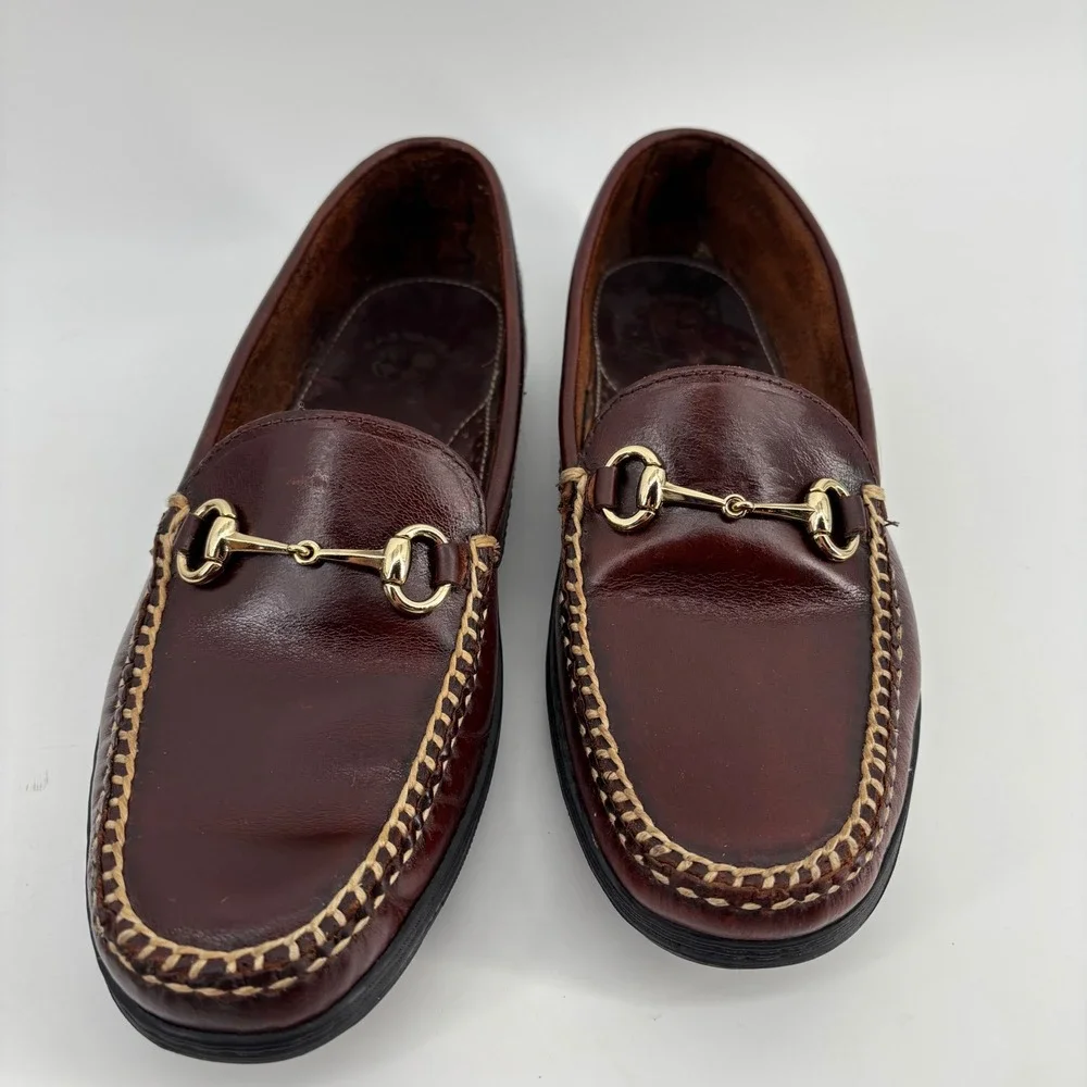 TB Phelps Castaway Bit Loafer Mens 8.5W Brown Leather Horsebit Driver
